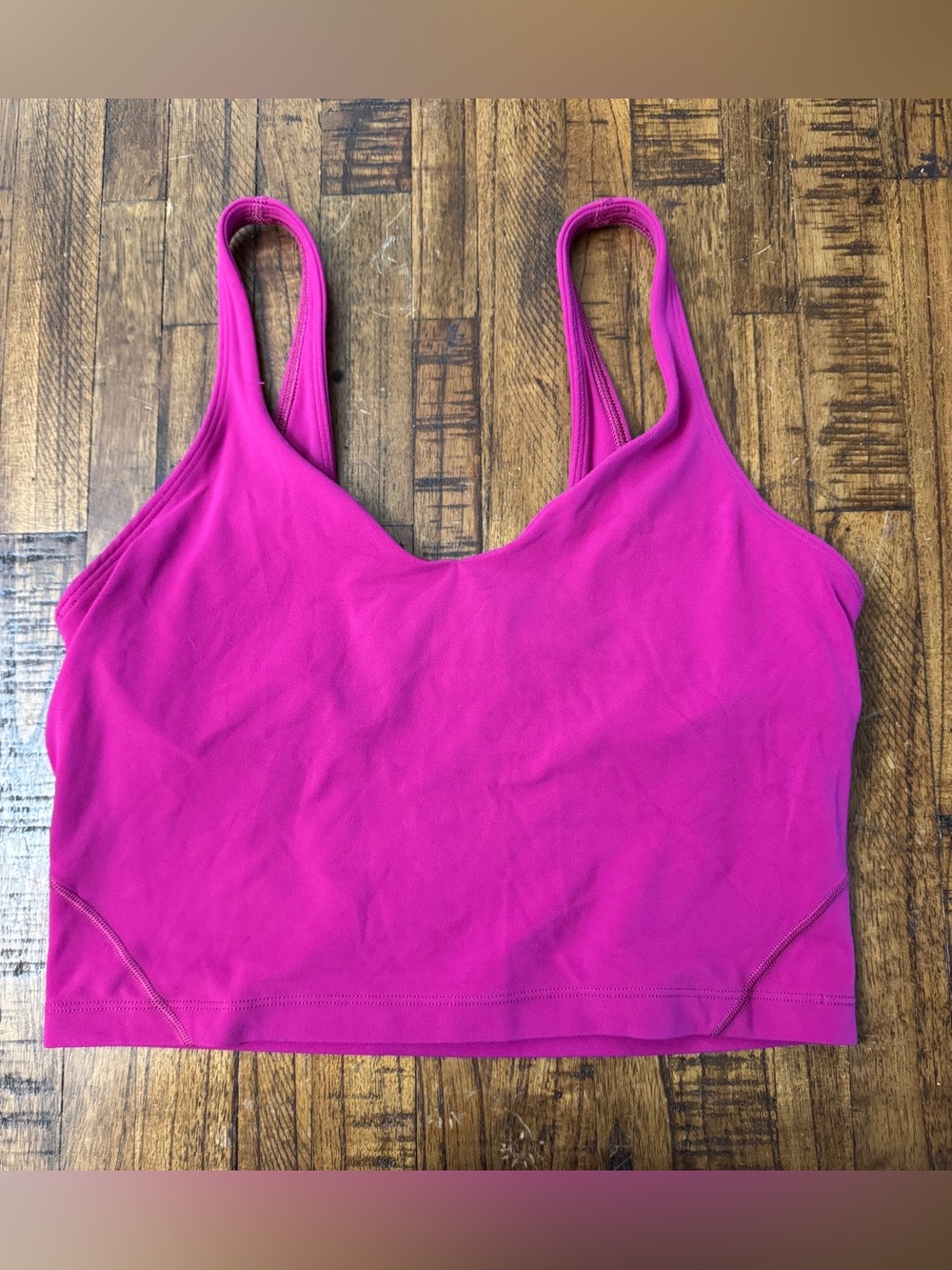 Lululemon Pink Seamless Crop Top Size 8